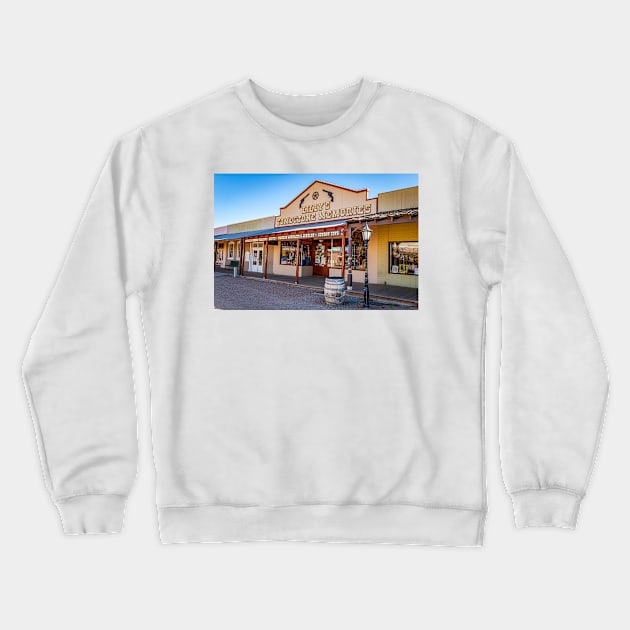 Allen Street in Tombstone, Arizona Crewneck Sweatshirt by Gestalt Imagery